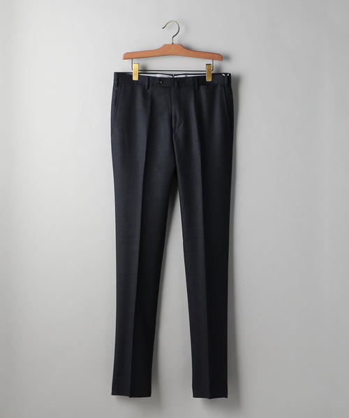 UNITED ARROWS（ユナイテッドアローズ）の「UADT サキソニー ノープリーツ テーパードパンツ（スラックス・メンズ・ネイビー/グレー・52/54/46/44/50/42/48）」の3枚目の写真