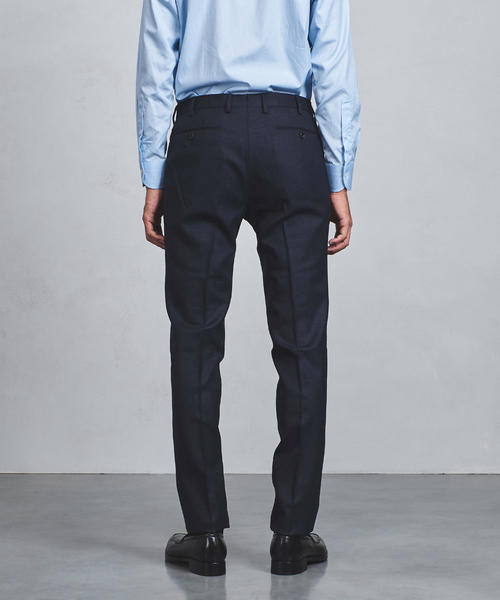 UNITED ARROWS（ユナイテッドアローズ）の「UADT サキソニー ノープリーツ テーパードパンツ（スラックス・メンズ・ネイビー/グレー・52/54/46/44/50/42/48）」の8枚目の写真