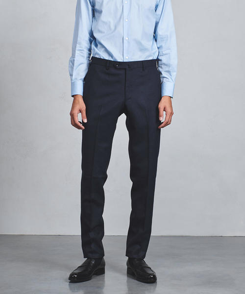 UNITED ARROWS（ユナイテッドアローズ）の「UADT サキソニー ノープリーツ テーパードパンツ（スラックス・メンズ・ネイビー/グレー・52/54/46/44/50/42/48）」の9枚目の写真