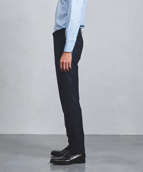 UNITED ARROWS（ユナイテッドアローズ）の「UADT サキソニー ノープリーツ テーパードパンツ（スラックス・メンズ・ネイビー/グレー・52/54/46/44/50/42/48）」の10枚目の写真
