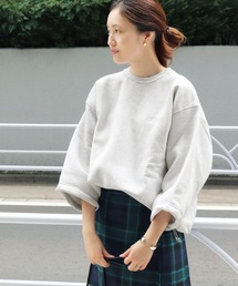 CAMBER×SLOBE別注 CROSSKNIT クルーネックショートスリーブスウェット◆
