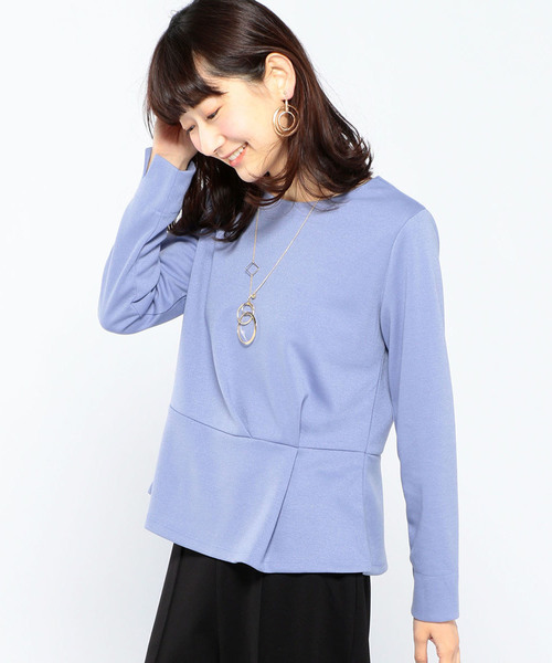 A/C DESIGN BY ALPHA CUBIC(エーシーデザインバイアルファキュービック)の「ラメポンチタックプルオーバー(Tシャツ/カットソー・レディース・ライトグレー/ブラック/サックスブルー・M size/L size)」の9枚目の写真