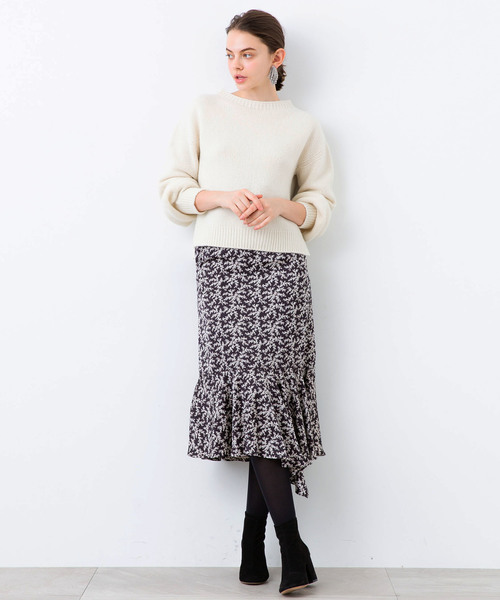 STUDIOUS（ステュディオス）の「【STUDIOUS】カシミヤ混 ボリュームスリーブニット（ニット/セーター・レディース・ホワイト/ブラック/ベージュ・FREE）」の12枚目の写真