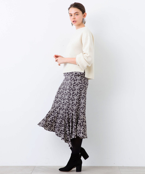 STUDIOUS（ステュディオス）の「【STUDIOUS】カシミヤ混 ボリュームスリーブニット（ニット/セーター・レディース・ホワイト/ブラック/ベージュ・FREE）」の13枚目の写真