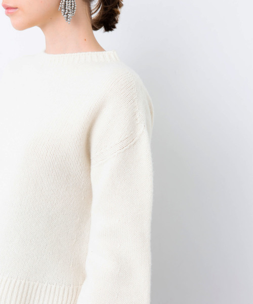 STUDIOUS（ステュディオス）の「【STUDIOUS】カシミヤ混 ボリュームスリーブニット（ニット/セーター・レディース・ホワイト/ブラック/ベージュ・FREE）」の20枚目の写真