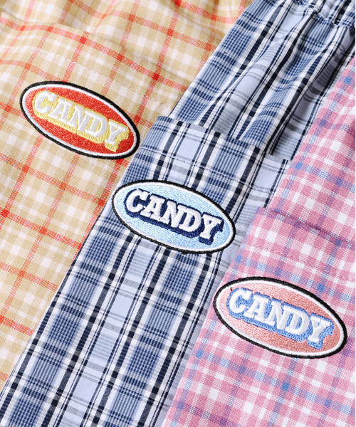 Candy Stripper（キャンディストリッパー）の「LINED CHECK パンツ（その他パンツ・レディース・ライトブルー/ベージュ/ピンク・1/2）」の5枚目の写真