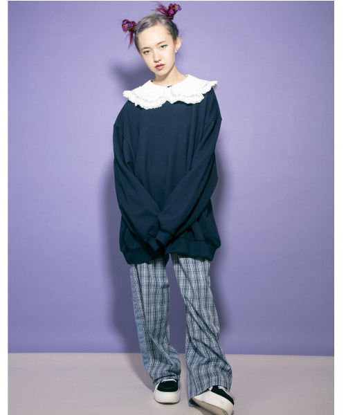 Candy Stripper（キャンディストリッパー）の「LINED CHECK パンツ（その他パンツ・レディース・ライトブルー/ベージュ/ピンク・1/2）」の13枚目の写真