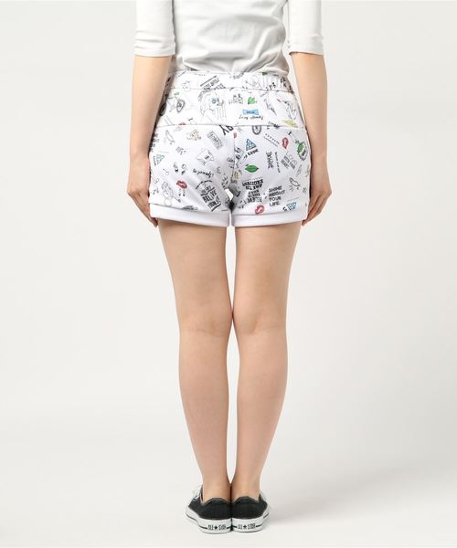 le coq sportif（ルコックスポルティフ）の「「ルコックスポルティフ×マギー」 ジャージショートパンツ QMWNJG01MA（その他パンツ・レディース・ブラウン/ホワイト・L/M）」の4枚目の写真
