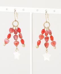 【tschuss(チュース)】「乙女チックシャンデリア」チェコビーズのピアス