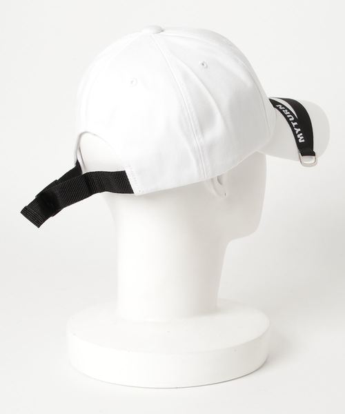 WEGO（ウィゴー）の「WEGO/テープロゴキャップ（キャップ・レディース・ホワイト/ブラック・FREE）」の5枚目の写真
