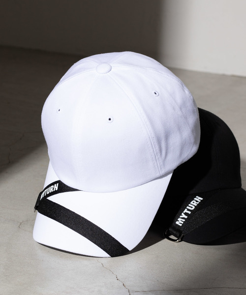 WEGO（ウィゴー）の「WEGO/テープロゴキャップ（キャップ・レディース・ホワイト/ブラック・FREE）」の2枚目の写真