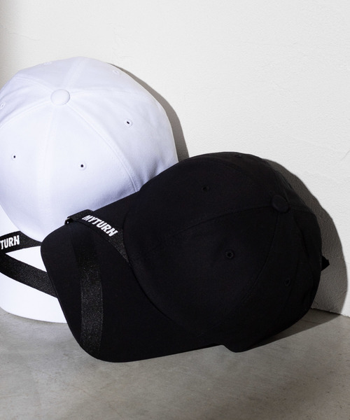 WEGO（ウィゴー）の「WEGO/テープロゴキャップ（キャップ・レディース・ホワイト/ブラック・FREE）」の3枚目の写真