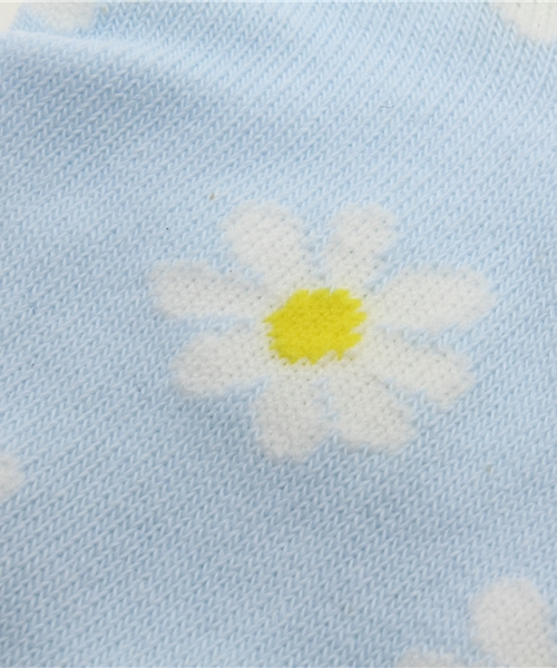 WEGO（ウィゴー）の「WEGO/フラワーソックス（ソックス/靴下・レディース・サックスブルー・FREE）」の4枚目の写真