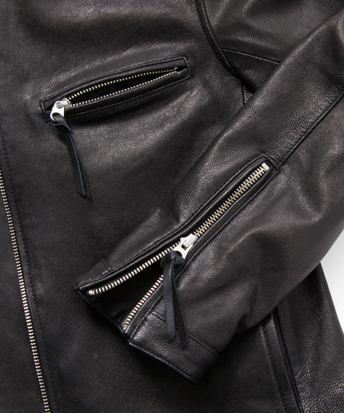 BEAUTY&YOUTH UNITED ARROWS（ビューティーアンドユースユナイテッドアローズ）の「BY ∴ ゴート シングル ライダース◆（ライダースジャケット・メンズ・ブラック/グレー/ブラウン・MEDIUM/LARGE/SMALL/X-LARGE）」の6枚目の写真