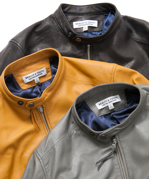 UNITED ARROWS beauty & youth ゴートレザーライダース BEAUTY&YOUTH UNITED ARROWS（ビューティーアンドユース