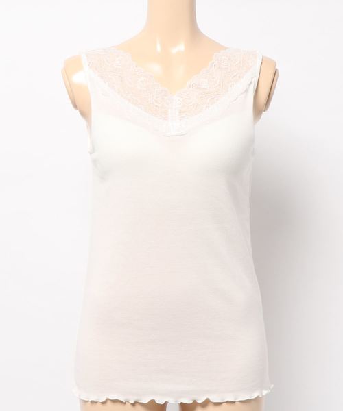 Green Parks グリーンパークス の レースカップ付タンクトップ その他アンダーウェア インナー Wear