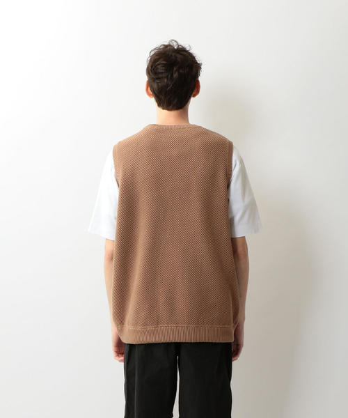 割引不可プロフ必読クレプスキュールMILANO VESTミラノニットベスト良品2 crepuscule (クレプスキュール) wholegarment vest &frasl; ホールガーメント