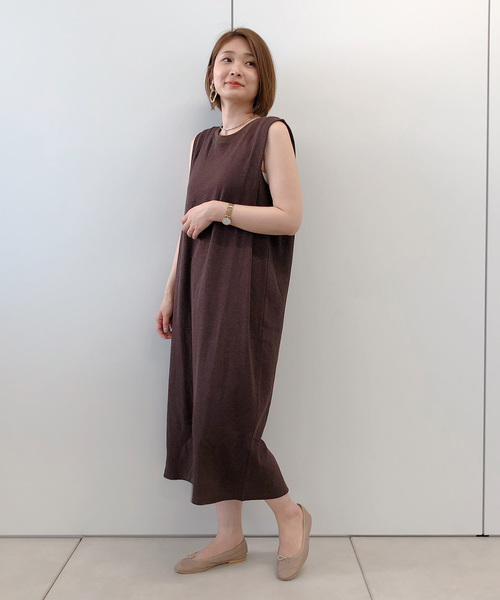 DouDou（ドゥドゥ）の「スラブサーマルワンピース（ワンピース・レディース・ブラック/ブラウン/オフホワイト・FREE）」の22枚目の写真