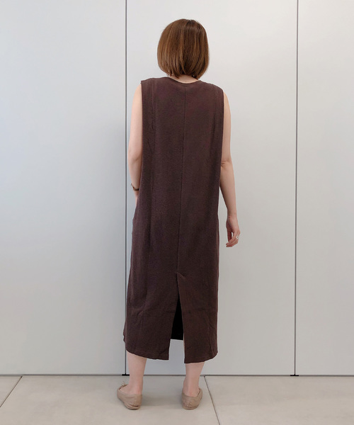 DouDou（ドゥドゥ）の「スラブサーマルワンピース（ワンピース・レディース・ブラック/ブラウン/オフホワイト・FREE）」の19枚目の写真