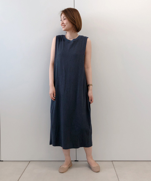 DouDou（ドゥドゥ）の「スラブサーマルワンピース（ワンピース・レディース・ブラック/ブラウン/オフホワイト・FREE）」の10枚目の写真