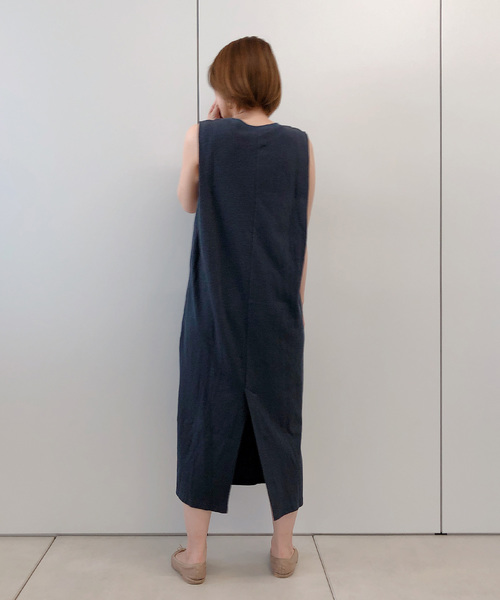 DouDou（ドゥドゥ）の「スラブサーマルワンピース（ワンピース・レディース・ブラック/ブラウン/オフホワイト・FREE）」の9枚目の写真