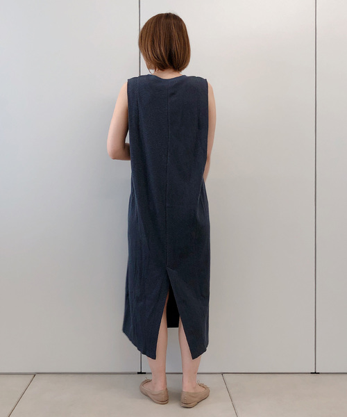 DouDou（ドゥドゥ）の「スラブサーマルワンピース（ワンピース・レディース・ブラック/ブラウン/オフホワイト・FREE）」の8枚目の写真