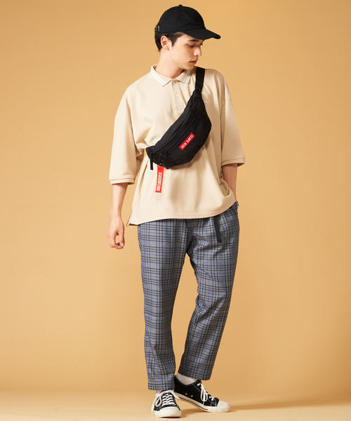 BEN DAVIS(ベンデイビス)の「WEGO/BEN DAVIS BOXLOGO WAIST BAG(ボディバッグ/ウエストポーチ・メンズ・ブラック/レッド/ピンク・FREE)」の11枚目の写真