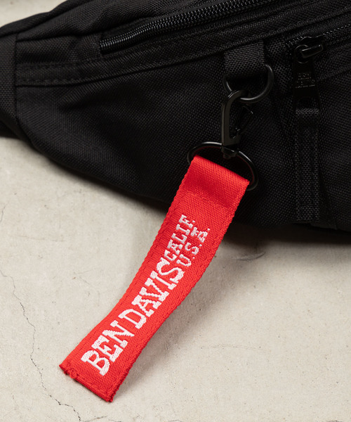 BEN DAVIS(ベンデイビス)の「WEGO/BEN DAVIS BOXLOGO WAIST BAG(ボディバッグ/ウエストポーチ・メンズ・ブラック/レッド/ピンク・FREE)」の8枚目の写真
