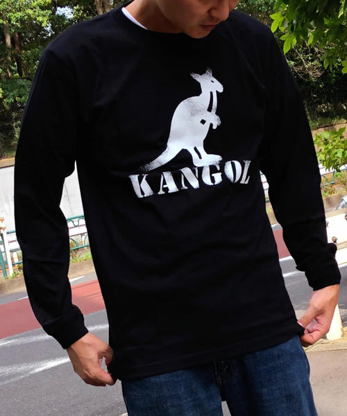 KANGOL（カンゴール）の「【KANGOL/カンゴール】プリントロングスリーブTシャツ（Tシャツ/カットソー・メンズ・ホワイト/ブラック/ホワイト系その他/ブラック系その他/ホワイト系その他2/ブラック系その他2/ホワイト系その他3/ブラック系その他3/グレー・MEDIUM/LARGE/X-LARGE/SMALL）」の15枚目の写真