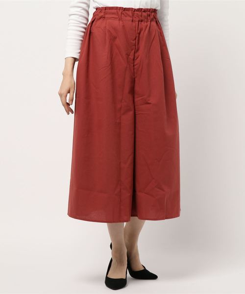 earth music&ecology（アースミュージックアンドエコロジー）の「アキイロカラータックギャザースカーチョ（その他パンツ・レディース・ブラック/ブラウン/レッド/グリーン/マスタード/モカ・FREE）」の6枚目の写真