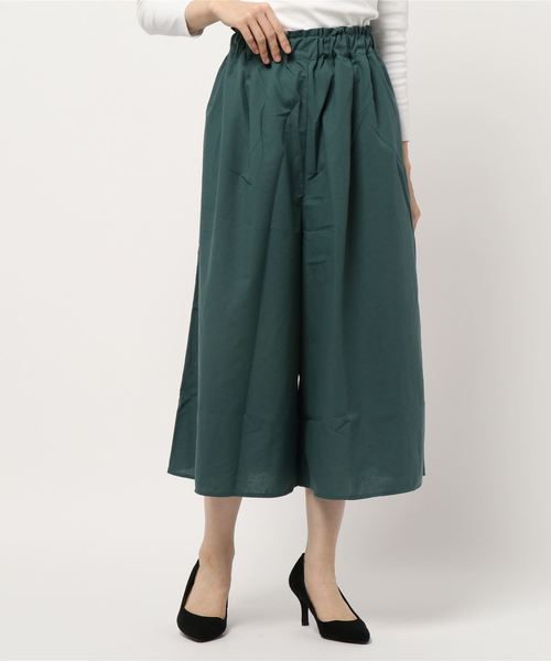 earth music&ecology（アースミュージックアンドエコロジー）の「アキイロカラータックギャザースカーチョ（その他パンツ・レディース・ブラック/ブラウン/レッド/グリーン/マスタード/モカ・FREE）」の4枚目の写真