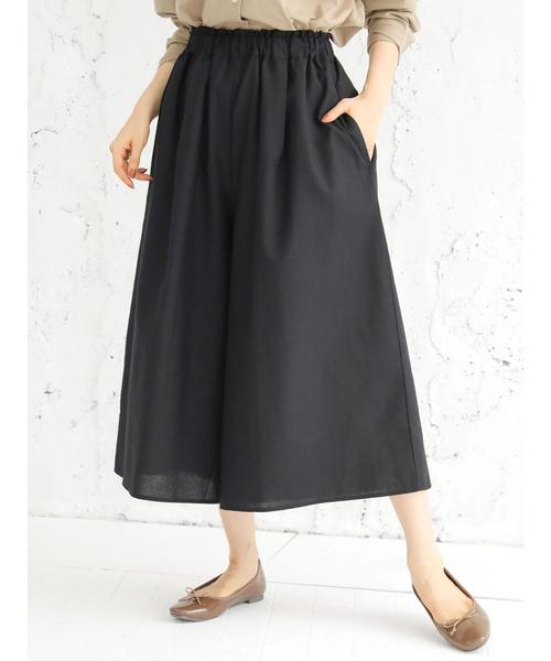 earth music&ecology（アースミュージックアンドエコロジー）の「アキイロカラータックギャザースカーチョ（その他パンツ・レディース・ブラック/ブラウン/レッド/グリーン/マスタード/モカ・FREE）」の16枚目の写真