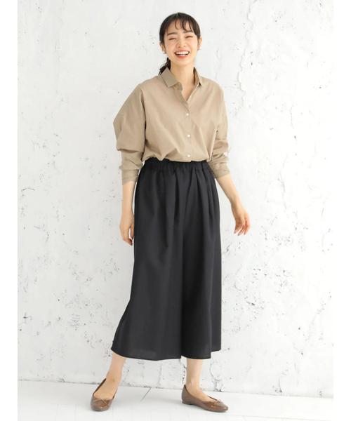 earth music&ecology（アースミュージックアンドエコロジー）の「アキイロカラータックギャザースカーチョ（その他パンツ・レディース・ブラック/ブラウン/レッド/グリーン/マスタード/モカ・FREE）」の15枚目の写真