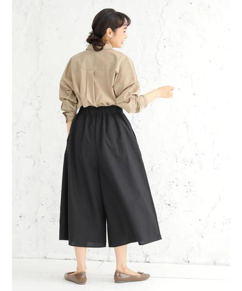 earth music&ecology（アースミュージックアンドエコロジー）の「アキイロカラータックギャザースカーチョ（その他パンツ・レディース・ブラック/ブラウン/レッド/グリーン/マスタード/モカ・FREE）」の13枚目の写真