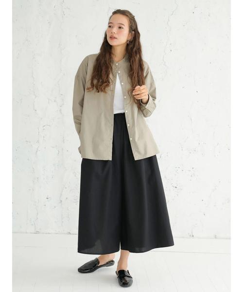 earth music&ecology（アースミュージックアンドエコロジー）の「アキイロカラータックギャザースカーチョ（その他パンツ・レディース・ブラック/ブラウン/レッド/グリーン/マスタード/モカ・FREE）」の20枚目の写真