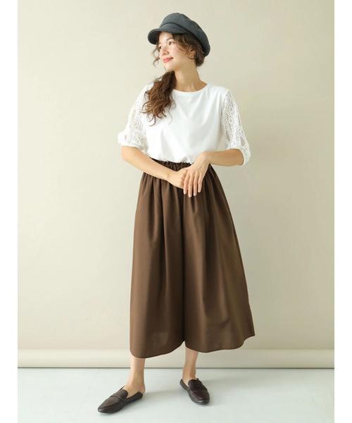 earth music&ecology（アースミュージックアンドエコロジー）の「アキイロカラータックギャザースカーチョ（その他パンツ・レディース・ブラック/ブラウン/レッド/グリーン/マスタード/モカ・FREE）」の19枚目の写真