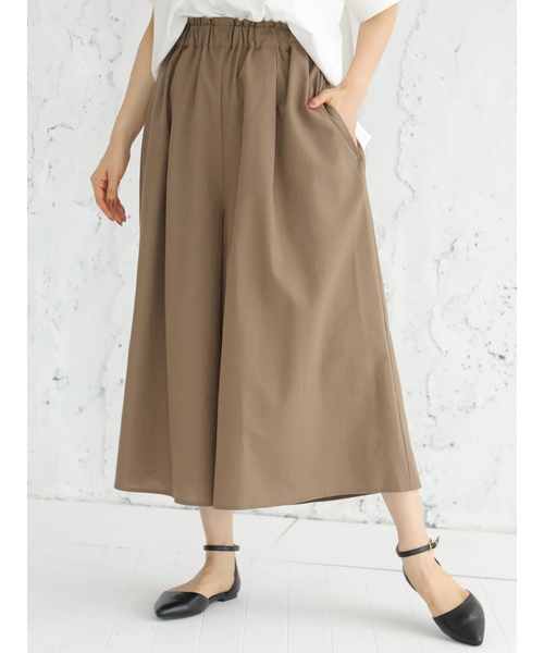 earth music&ecology（アースミュージックアンドエコロジー）の「アキイロカラータックギャザースカーチョ（その他パンツ・レディース・ブラック/ブラウン/レッド/グリーン/マスタード/モカ・FREE）」の3枚目の写真