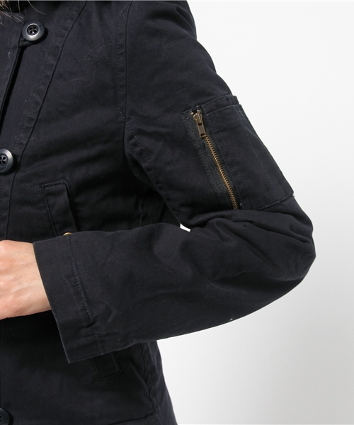 Heather(ヘザー)の「ボアライナーツキモッズコート 547372(モッズコート・レディース・カーキ/ネイビー・SMALL/MEDIUM)」の10枚目の写真