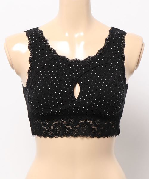 YU'NOW（ユナウ）の「ノンストレスレースナイトブラ（ナイトブラ・レディース・チャコールグレー/ブラック/ブラック系その他/ドット/ホワイト×グレー/ピンク/その他/ベージュ/ネイビー・SMALL/MEDIUM/LARGE/X-LARGE/XX-LARGE）」の9枚目の写真