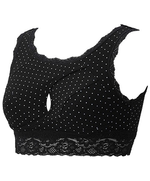 YU'NOW（ユナウ）の「ノンストレスレースナイトブラ（ナイトブラ・レディース・チャコールグレー/ブラック/ブラック系その他/ドット/ホワイト×グレー/ピンク/その他/ベージュ/ネイビー・SMALL/MEDIUM/LARGE/X-LARGE/XX-LARGE）」の17枚目の写真