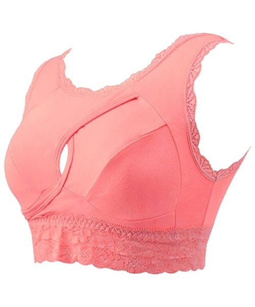 YU'NOW（ユナウ）の「ノンストレスレースナイトブラ（ナイトブラ・レディース・チャコールグレー/ブラック/ブラック系その他/ドット/ホワイト×グレー/ピンク/その他/ベージュ/ネイビー・SMALL/MEDIUM/LARGE/X-LARGE/XX-LARGE）」の20枚目の写真