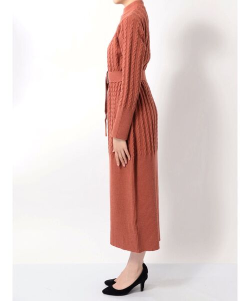 dazzlin（ダズリン）の「ケーブルマキシワンピース（ワンピース・レディース・アイボリー/ピンク/オレンジ/ブラウン・FREE）」の21枚目の写真