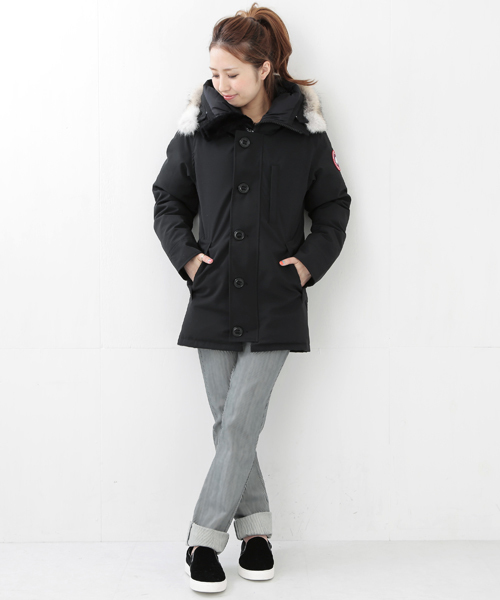 Ray BEAMS(レイビームス)の「CANADA GOOSE / "Jasper"(ダウンジャケット/コート・レディース・ブラック/ブラウン系その他/ネイビー・X-SMALL/XX-SMALL)」の14枚目の写真