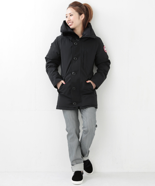Ray BEAMS(レイビームス)の「CANADA GOOSE / "Jasper"(ダウンジャケット/コート・レディース・ブラック/ブラウン系その他/ネイビー・X-SMALL/XX-SMALL)」の15枚目の写真