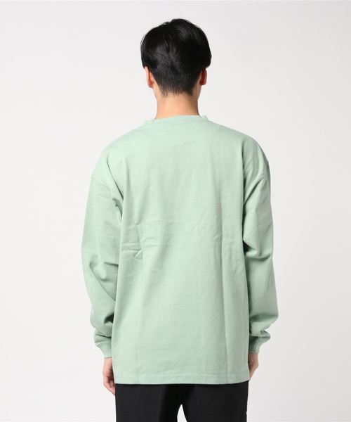 WEGO（ウィゴー）の「WEGO/ヘビーウエイトビッグシルエットロンT（Tシャツ/カットソー・メンズ・ホワイト/ベージュ/グリーン系その他/ライトイエロー/パープル/ブラック/ブルー系その他/カーキ・MEDIUM/LARGE）」の10枚目の写真