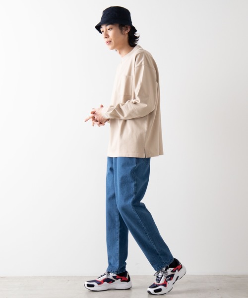 WEGO（ウィゴー）の「WEGO/ヘビーウエイトビッグシルエットロンT（Tシャツ/カットソー・メンズ・ホワイト/ベージュ/グリーン系その他/ライトイエロー/パープル/ブラック/ブルー系その他/カーキ・MEDIUM/LARGE）」の17枚目の写真