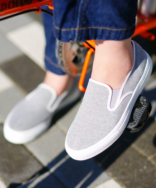 ASAHI SHOES（アサヒシューズ）の「アサヒ スリッポン スニーカー(アサヒ501)（スニーカー・レディース・グレー/ネイビー/ホワイト/ブラック・26.5cm/25.5cm/24.5cm/27.0cm/24.0cm/22.5cm/28.5cm/23.0cm/25.0cm/27.5cm/23.5cm/26.0cm/22.0cm/21.0cm/21.5cm/30.0cm）」の12枚目の写真