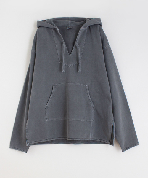 RNA-N（アールエヌエーエヌ）の「M1374 顔料染めインレイメキシカンパーカー（パーカー・レディース・パープル/スミクロ/キナリ・MEDIUM）」の2枚目の写真