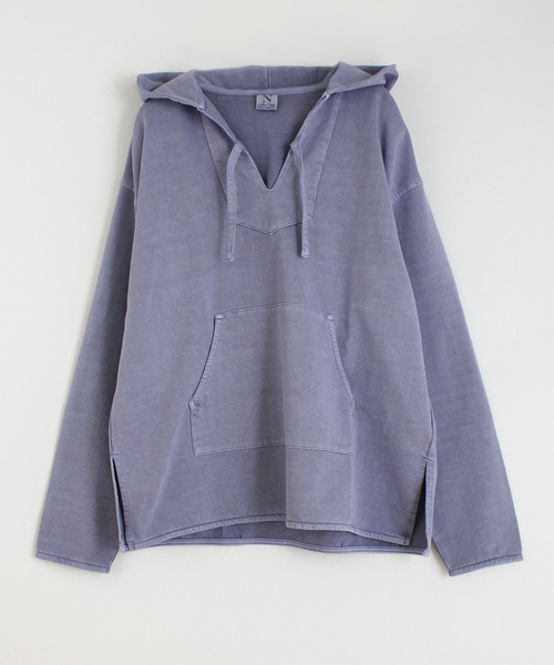 RNA-N（アールエヌエーエヌ）の「M1374 顔料染めインレイメキシカンパーカー（パーカー・レディース・パープル/スミクロ/キナリ・MEDIUM）」の12枚目の写真