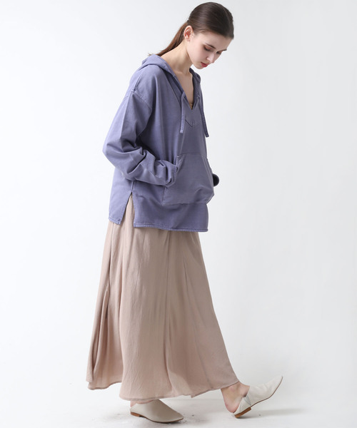 RNA-N（アールエヌエーエヌ）の「M1374 顔料染めインレイメキシカンパーカー（パーカー・レディース・パープル/スミクロ/キナリ・MEDIUM）」の8枚目の写真